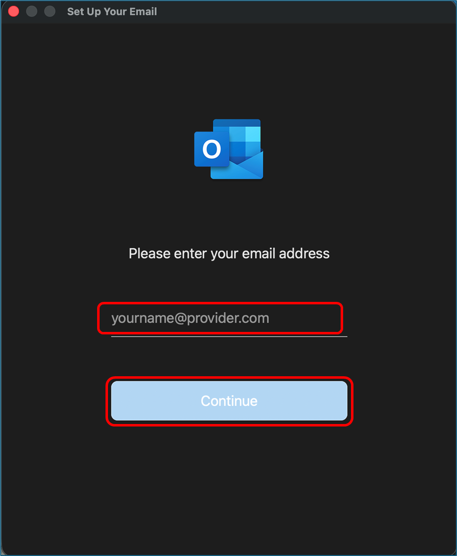 Add THERS email address to Outlook for Mac. – THERS Account Help Center